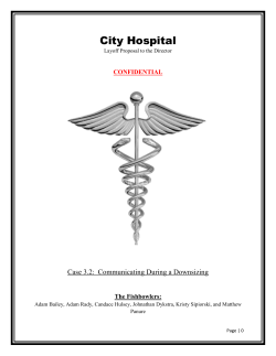 Case 3.2: Communicating During a Downsizing - UW