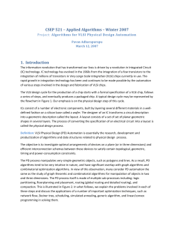 algorithms for VLSI physical design automation