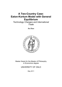 A Two-Country Case: Eaton-Kortum Model with General Equilibrium