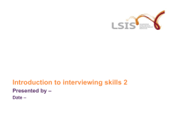 interviewer - Excellence Gateway