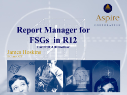James Report Mgr for R12v2
