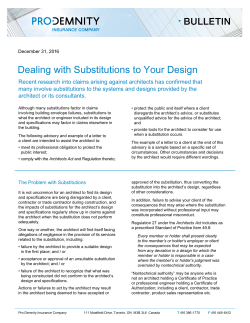 Dealing with Substitutions to Your Design - Pro