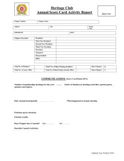 Annual Score Card Activity Report English