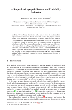 A Simple Lexicographic Ranker and Probability Estimator
