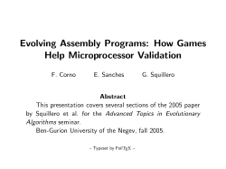 Evolving Assembly Programs: How Games Help Microprocessor