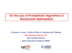 Presentaci&oacute;n de PowerPoint - Institute of Statistics and mathematics