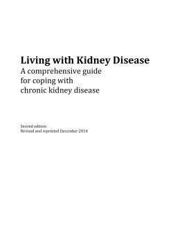 Living with Kidney Disease