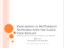 Free-riding in BitTorrent Networks with the Large View