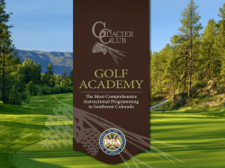golf academy - Glacier Club