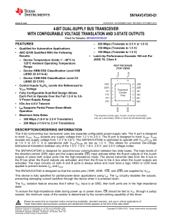 SN74AVC4T245-Q1 - Texas Instruments