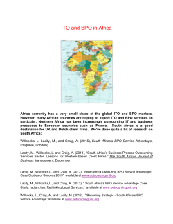 ITO and BPO in Africa