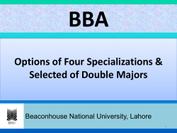 BBA Program at BNU