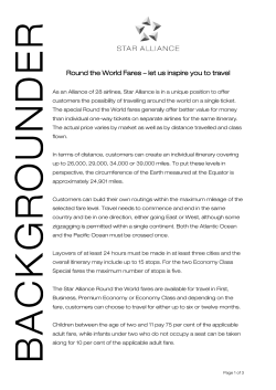 Round the World Fares
