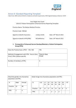 SPECIFICATION FOR QUALITY INFORMATION