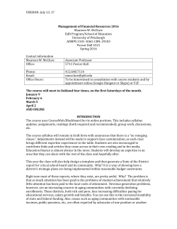 corollary standards - School of Education