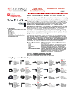 In This Section: Indexing Plungers and Hand