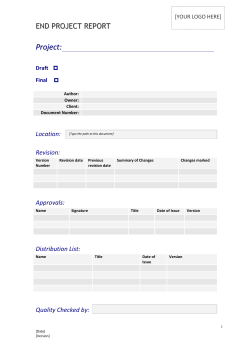 END PROJECT REPORT v2.0