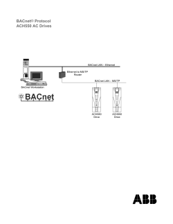 ACH550 BACnet User Manual