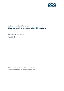 Employment Land and Floorspace - May 2017