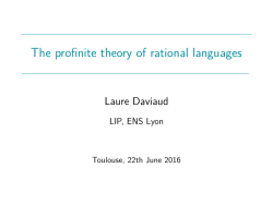 The profinite theory of rational languages