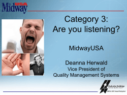 Are you listening - America Needs Baldrige!