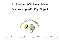 ey Learning in PE - St Patrick`s Roman Catholic Primary