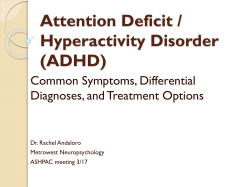 ADHD - ASHPAC