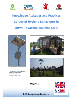 owledge Attitudes and Practices Survey of Hygiene Behaviour