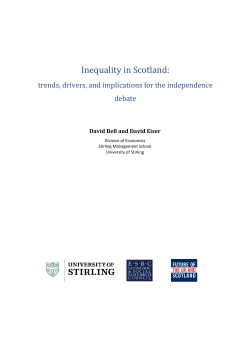 Inequality in Scotland