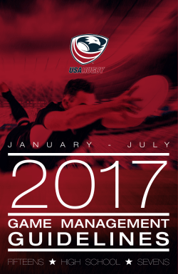 Game Management Guidelines