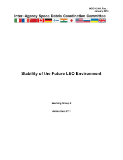Stability of the Future LEO Environment - Inter