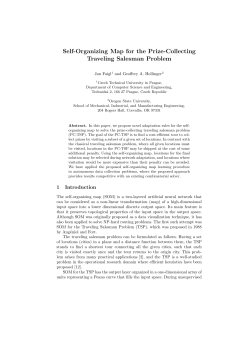 Self-Organizing Map for the Prize-Collecting Traveling Salesman