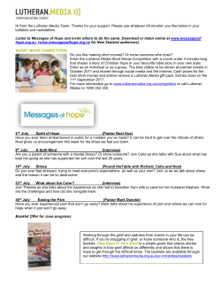 Listen to Messages of Hope and invite others to do