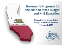 Budget Presentation 2/6/2017 - Dinuba Unified School District