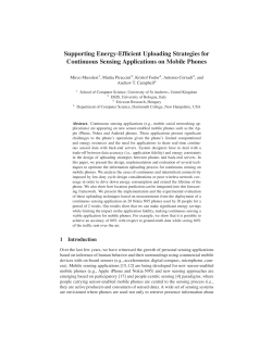 Supporting Energy-Efficient Uploading Strategies