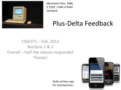 Plus-Delta Feedback - Rose