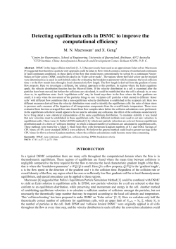Detecting equilibrium cells in DSMC to improve the