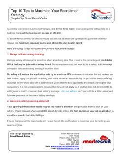 Maximise Your Recruitment Strategy