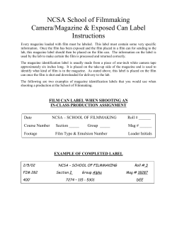 film can label when shooting an
