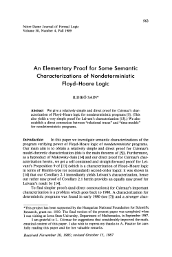 An Elementary Proof for Some Semantic