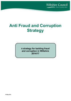 Anti fraud and corruption strategy