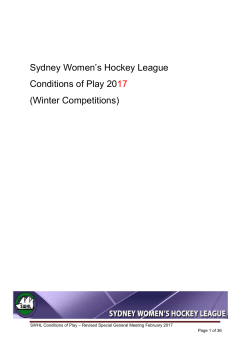 Sydney Women*s Hockey League