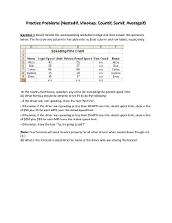 Practice Problems (Nestedif, Vlookup, Countif, Sumif, Averageif)
