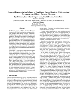 Compact Representation Scheme of Coalitional Games Based on