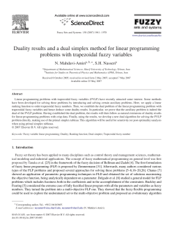 Duality results and a dual simplex method for linear