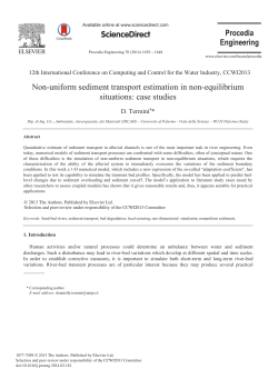 Non-uniform Sediment Transport Estimation in Non