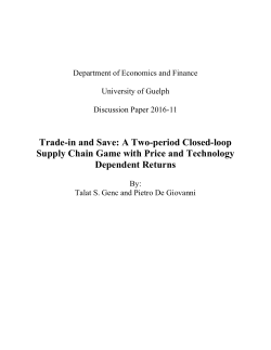 A Two-period Closed-loop Supply Chain Game with Price and