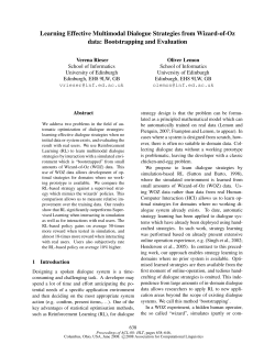 Learning Effective Multimodal Dialogue Strategies from Wizard