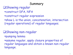 Languages and Finite Automata