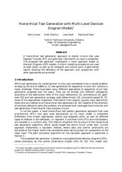 Hierarchical Test Generation with Multi-Level Decision